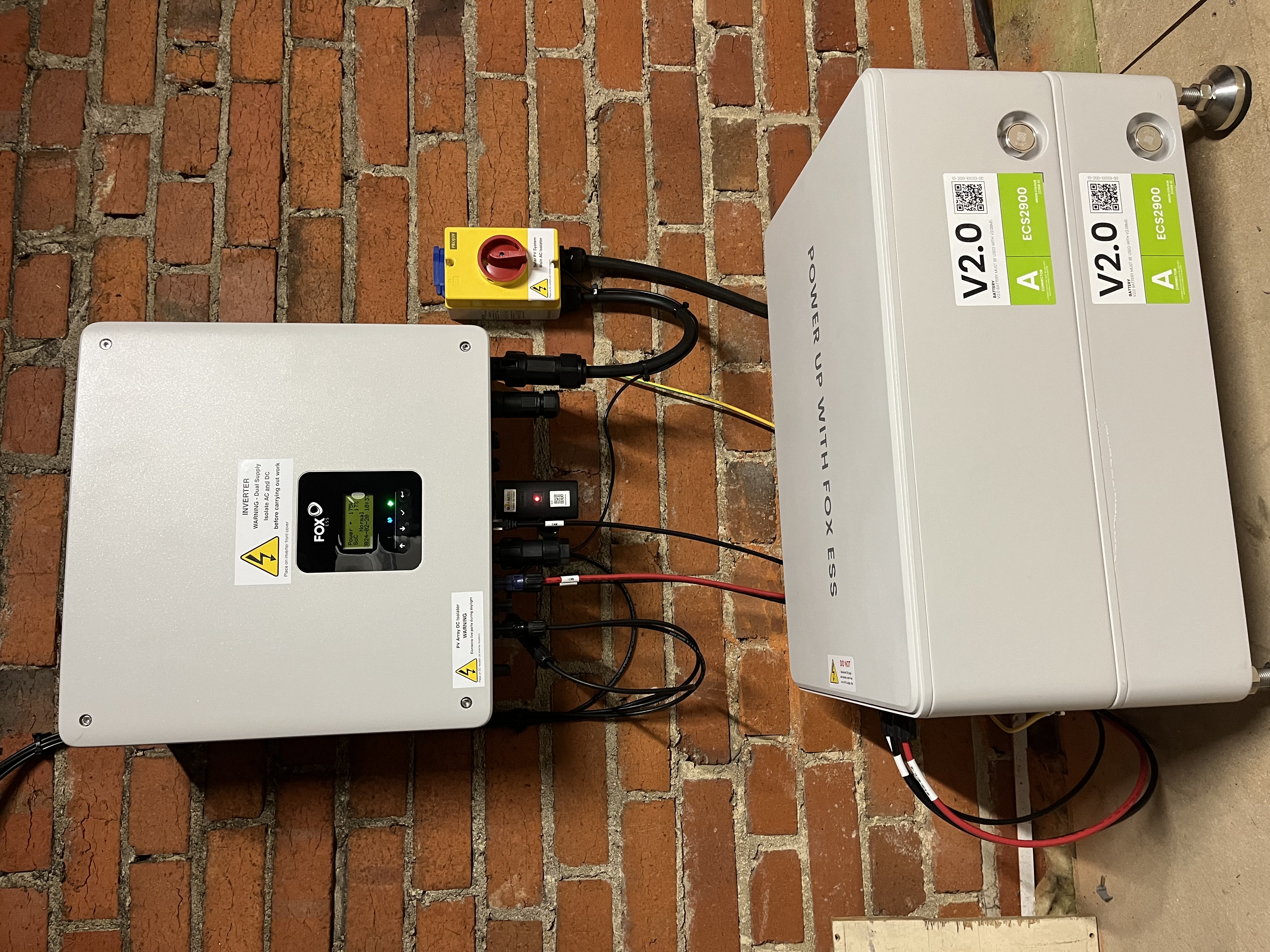 Fox ESS inverter and battery storage installation in Shirley, Southampton