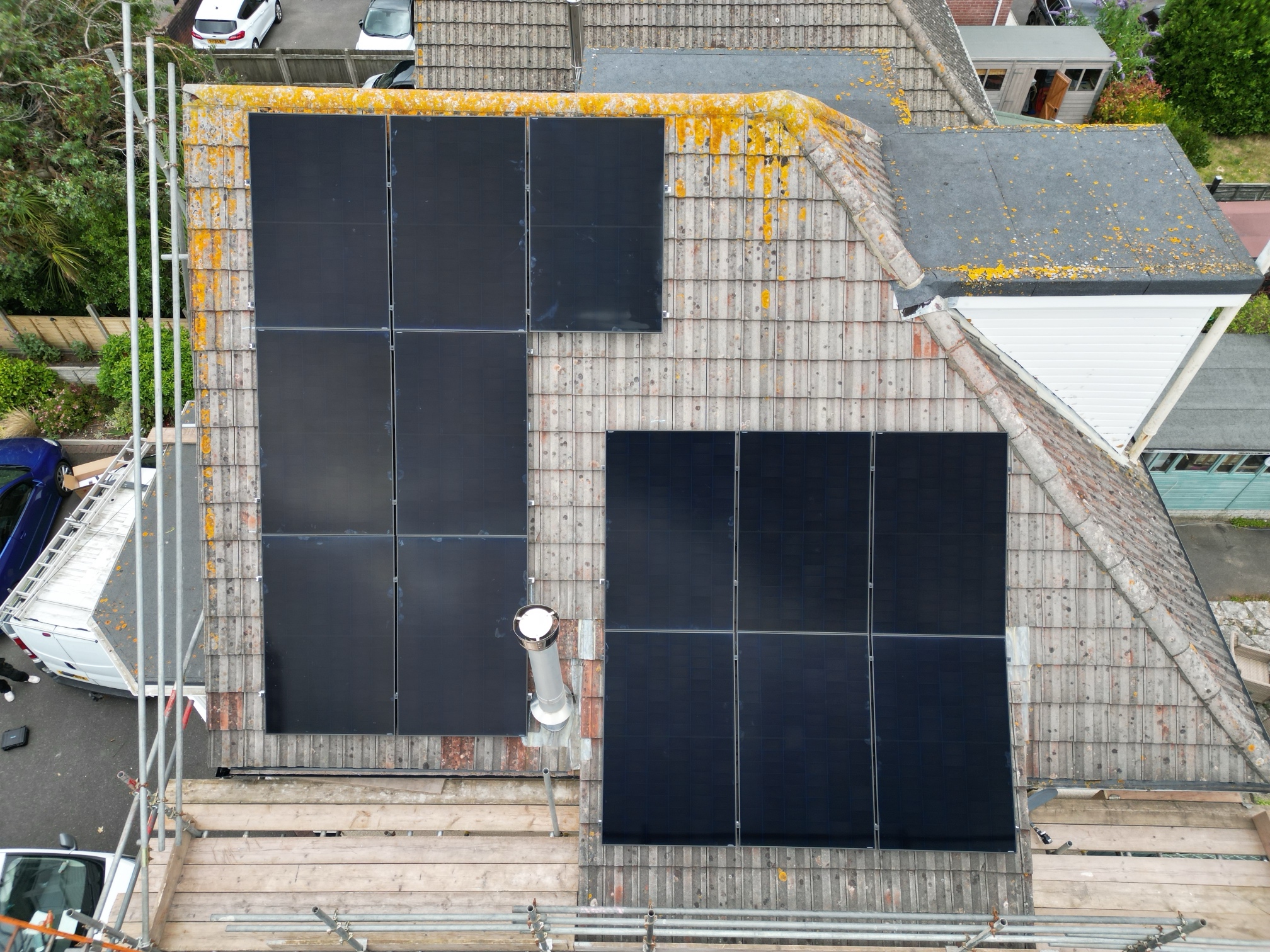 Solar panel array orienation in Southbourne.